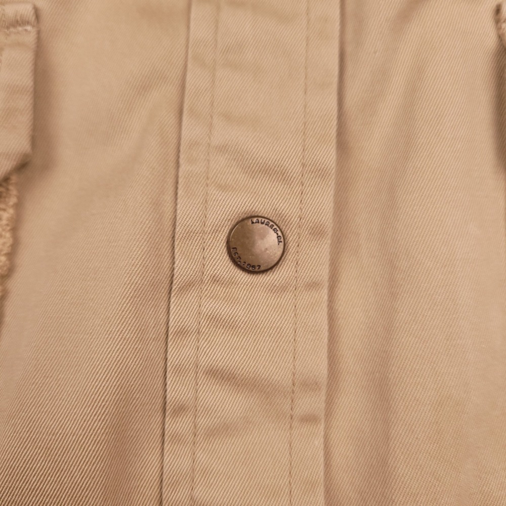 Ralph Lauren Safari Outfitters‎ Shirt Women's Small Cotton Button Down Khaki - Picture 7 of 11
